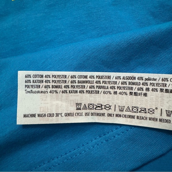 Star Wars Blue Graphic T-Shirt C-3PO R2-D2 BB-8 Disney Droids Unisex Large NWOT - Picture 4 of 6